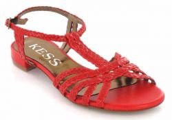 Kess 148 rot Flechtsandale
