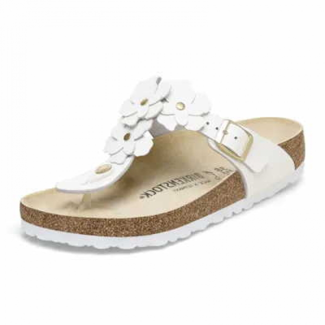 Birkenstock Gizeh Flower white