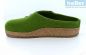Preview: Haflinger Filzpantoffel Grizzly grün
