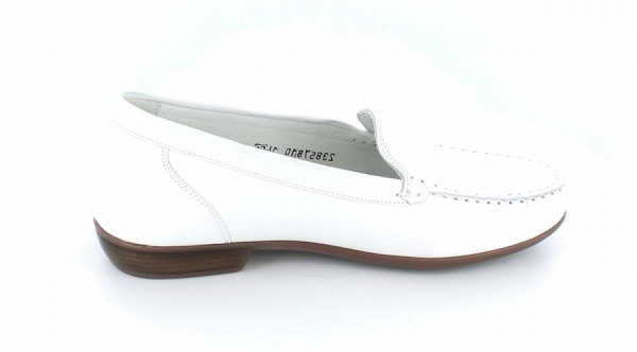 Preview: Waldläufer - Lugina 437502 H-Weite Mokassin wei