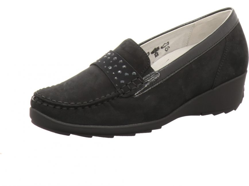 Waldläufer - Lugina 348501 Hanin H-Weite schwarz