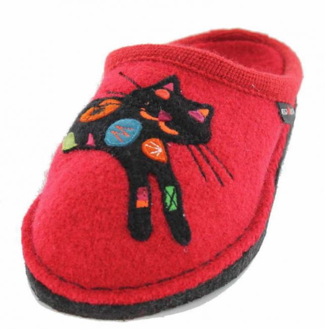 Haflinger Filzpantoffel Flair Sassy rot