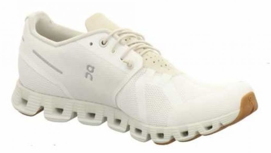 on cloud shoes white sand