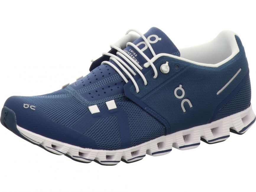 On Shoes Cloud 5 Ws Denim/Withe