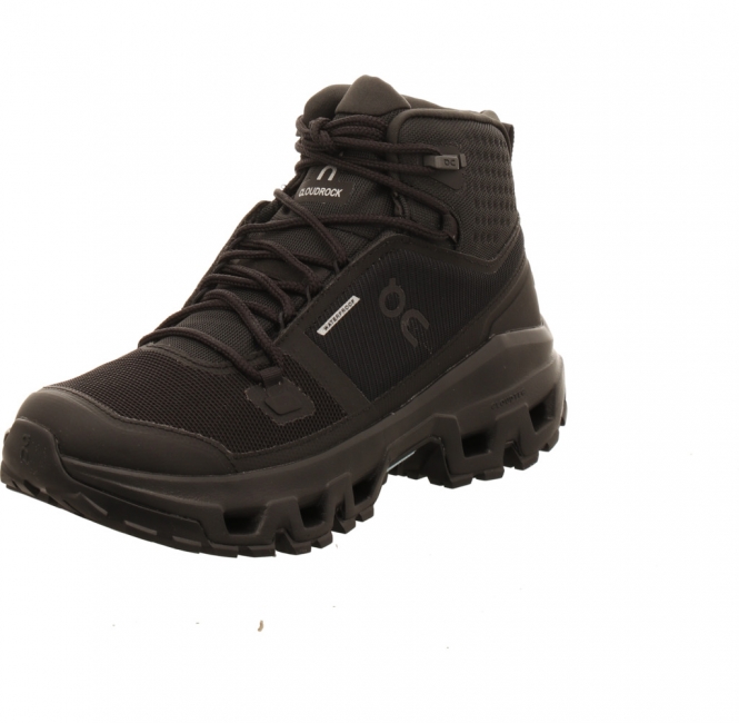 On Shoes Cloudrock Mid WP Ws Black/Blac