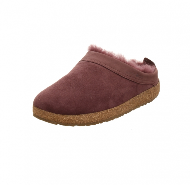 Haflinger Snowbird Lammfellclog lila