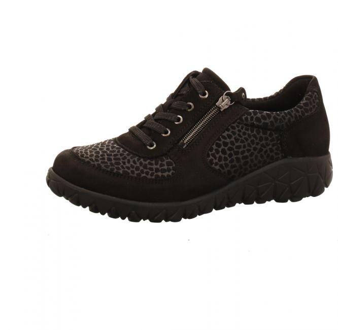 Waldläufer - Lugina H89001 Havy H-Weite schwarz