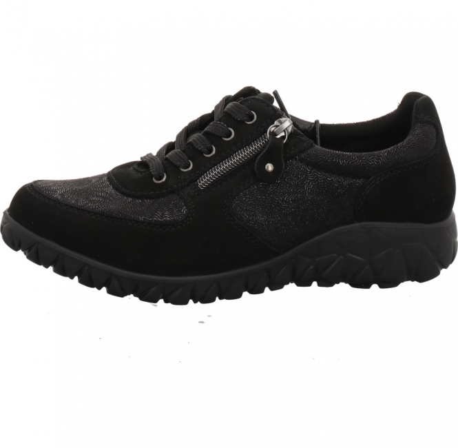 Waldläufer - Lugina H89001 Havy H-Weite black