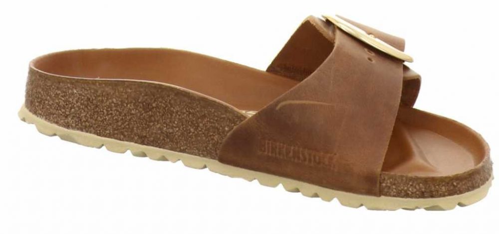 Birkenstock Madrid Big Buckle cognac