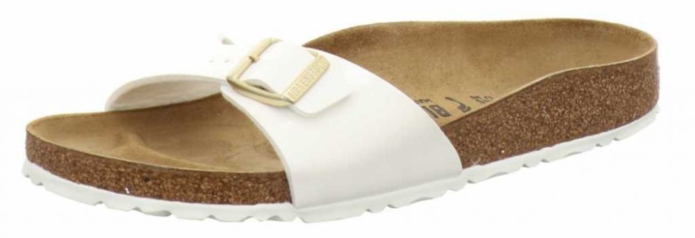 Birkenstock Madrid weiss Lack