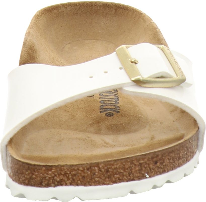 Ambient zelfmoord Bewust Birkenstock Madrid weiss Lack | Pantoletten Damen | Shop Schuh-Keller KG