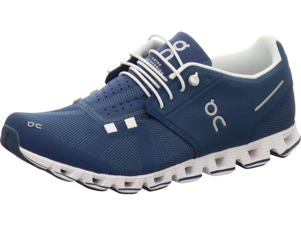 On Shoes Cloud 5 Ws Denim/Withe