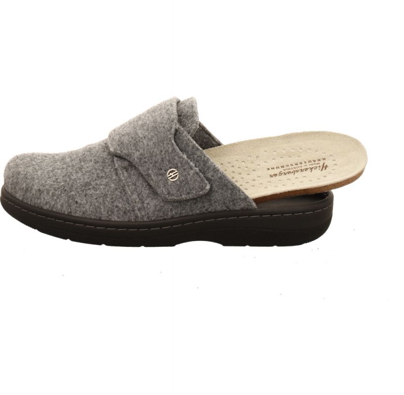 Hickersberger 0762 Filz Pantolette grau Clog