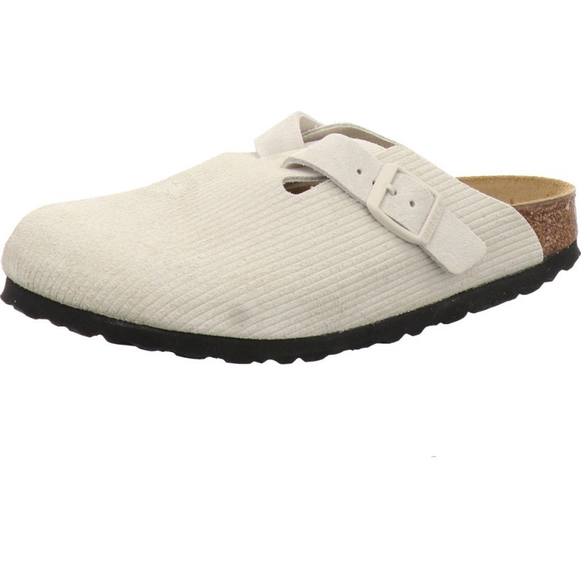 Birkenstock Boston Clog Leve Corduroy weis