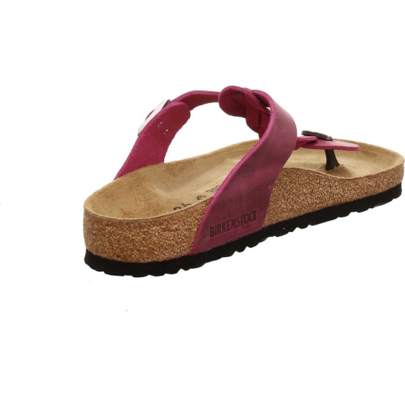 Birkenstock Gizeh Oiled Leather fuchsia
