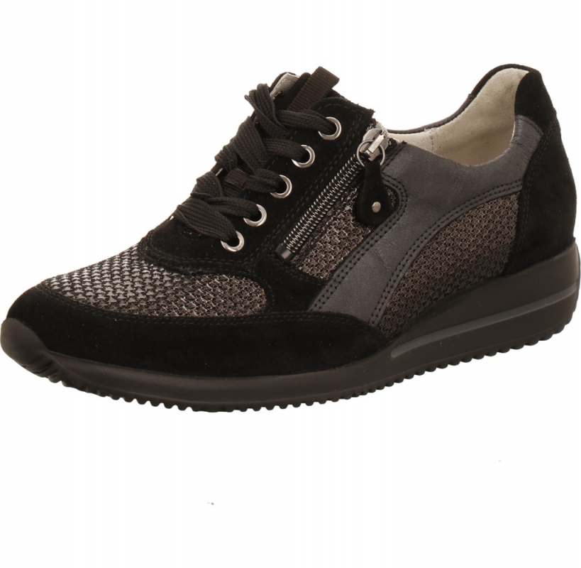 Waldläufer - Lugina 980008 Himona H-Weite schwarz