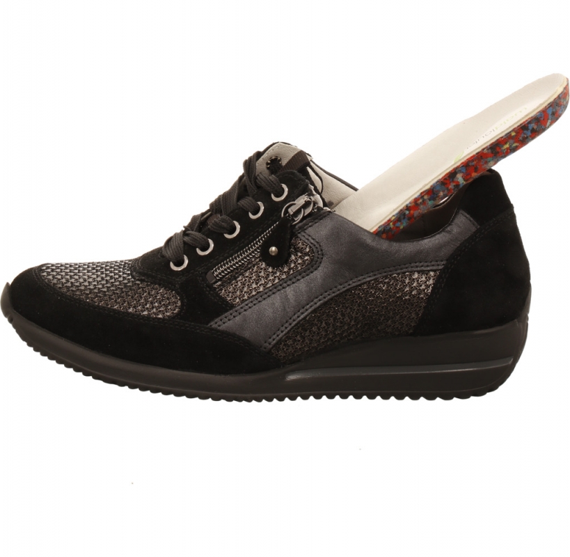 Waldläufer - Lugina 980008 Himona H-Weite schwarz