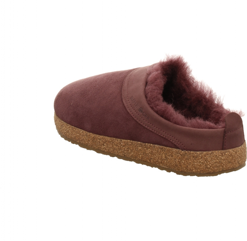 Haflinger Snowbird Lammfellclog lila